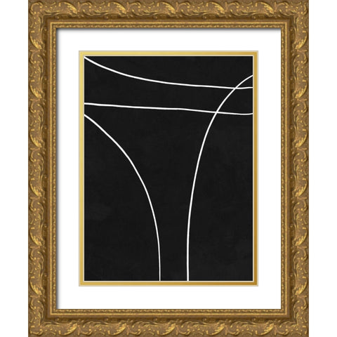Apex Gold Ornate Wood Framed Art Print with Double Matting by Urban Road