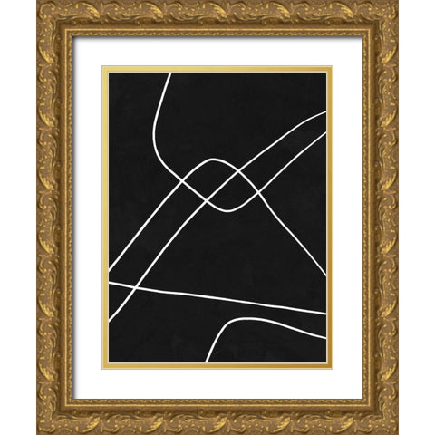 Isometric Gold Ornate Wood Framed Art Print with Double Matting by Urban Road