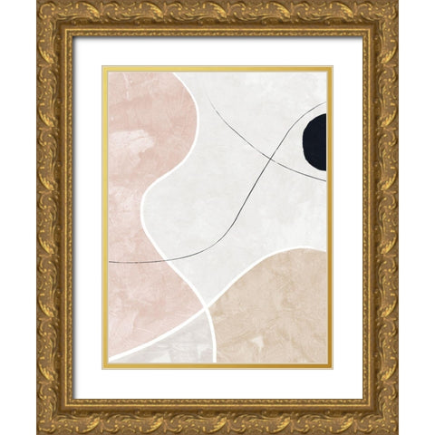 Cultivate Gold Ornate Wood Framed Art Print with Double Matting by Urban Road