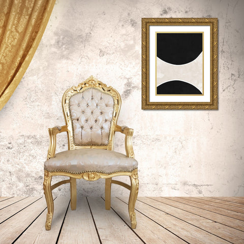 Ellipse Gold Ornate Wood Framed Art Print with Double Matting by Urban Road