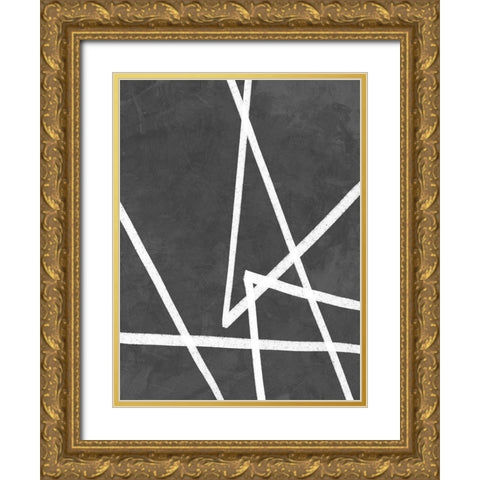 Divide Gold Ornate Wood Framed Art Print with Double Matting by Urban Road