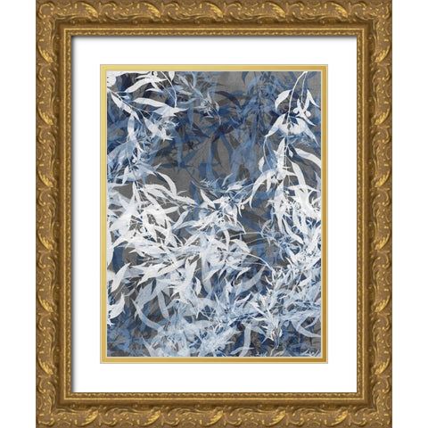 Silhouette I Gold Ornate Wood Framed Art Print with Double Matting by Urban Road