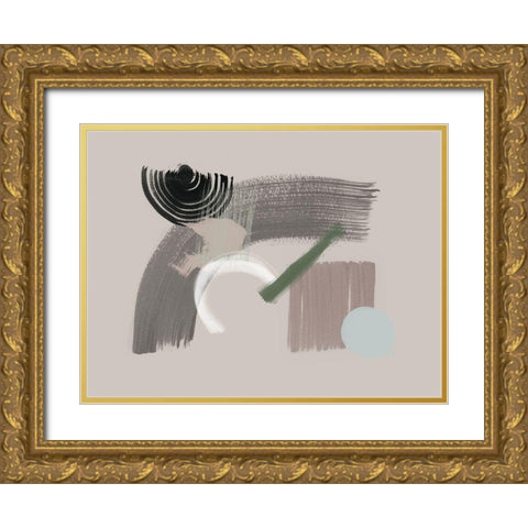 Fray Gold Ornate Wood Framed Art Print with Double Matting by Urban Road