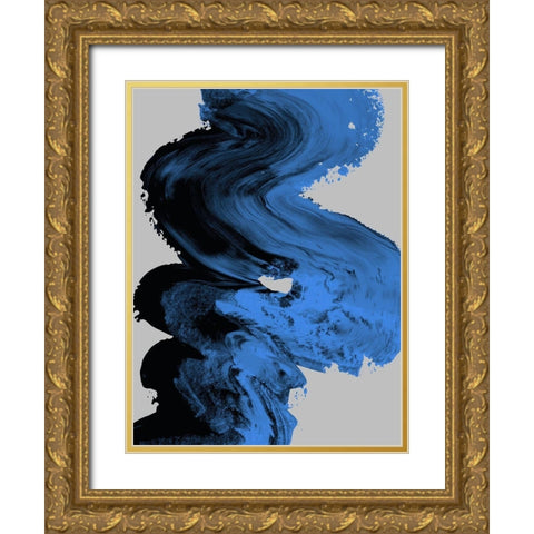 P_Winters Shadow Gold Ornate Wood Framed Art Print with Double Matting by Urban Road