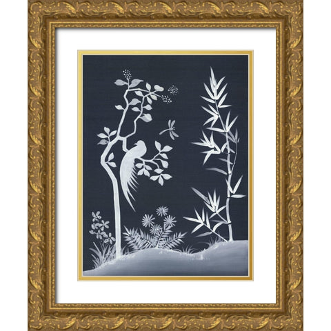 Zen Garden II Gold Ornate Wood Framed Art Print with Double Matting by Urban Road