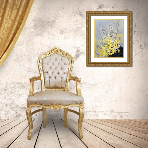 Acacia Gold Ornate Wood Framed Art Print with Double Matting by Urban Road