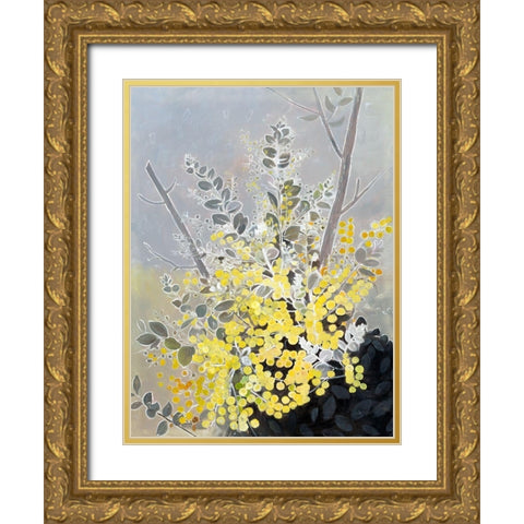 Acacia Gold Ornate Wood Framed Art Print with Double Matting by Urban Road