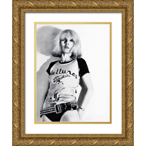 Call Me Gold Ornate Wood Framed Art Print with Double Matting by Urban Road