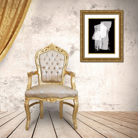 Contrast Chrome Poster Gold Ornate Wood Framed Art Print with Double Matting by Urban Road