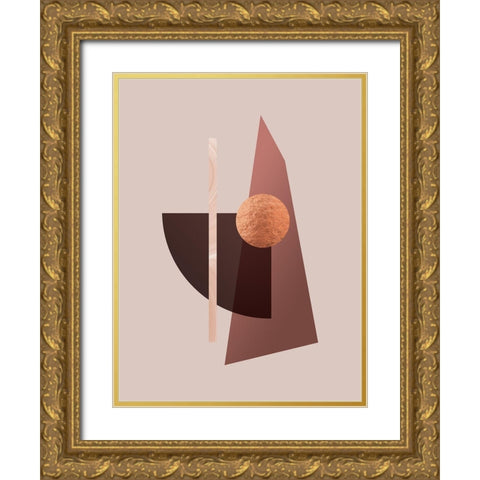 Chronology Poster Gold Ornate Wood Framed Art Print with Double Matting by Urban Road