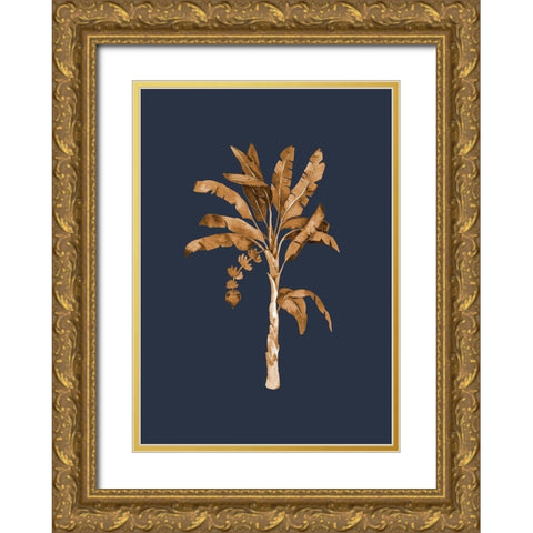 Golden Palm I Gold Ornate Wood Framed Art Print with Double Matting by Urban Road