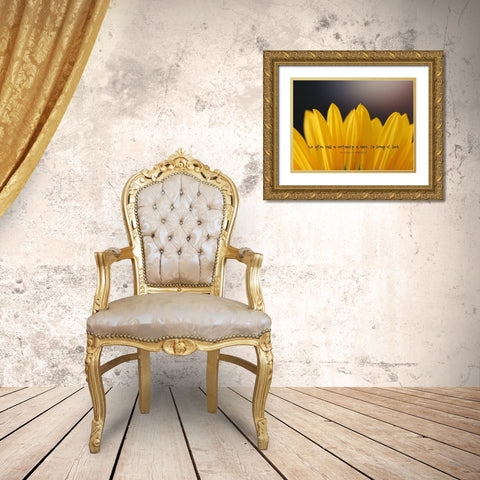 Elizabeth Bibesco Quote: Bring it Luck Gold Ornate Wood Framed Art Print with Double Matting by ArtsyQuotes