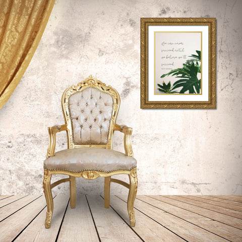 Keith DeGreen Quote: Until We Believe Gold Ornate Wood Framed Art Print with Double Matting by ArtsyQuotes