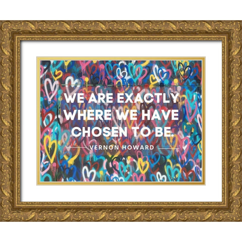 Vernon Howard Quote: Chosen to Be Gold Ornate Wood Framed Art Print with Double Matting by ArtsyQuotes