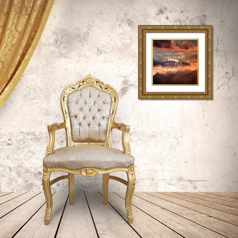 Rosa Parks Quote: Mind is Made Up Gold Ornate Wood Framed Art Print with Double Matting by ArtsyQuotes