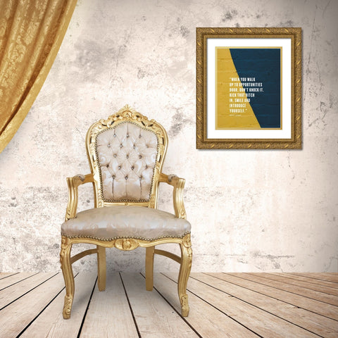 Dwayne Johnson Quote: Dont Knock Gold Ornate Wood Framed Art Print with Double Matting by ArtsyQuotes