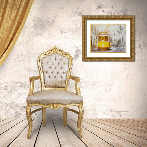 Will Rogers Quote: Youll Get Run Over Gold Ornate Wood Framed Art Print with Double Matting by ArtsyQuotes