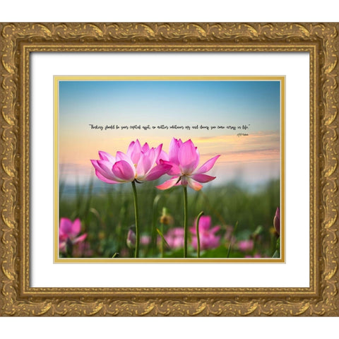 APJ Kalam Quote: Capital Asset Gold Ornate Wood Framed Art Print with Double Matting by ArtsyQuotes