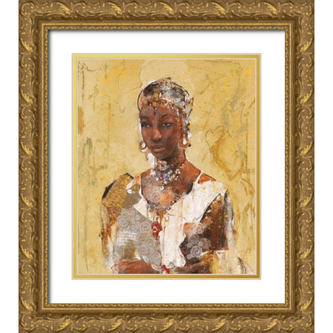 Tranquility VII Gold Ornate Wood Framed Art Print with Double Matting by Wiley, Marta