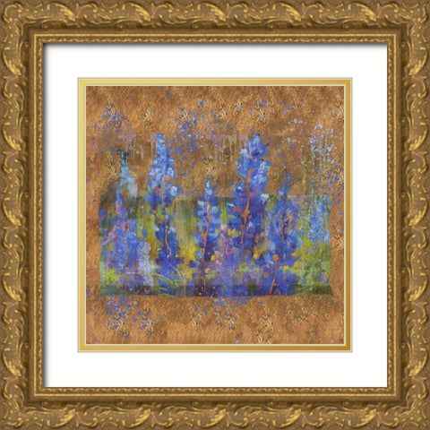 Blue Bell I Gold Ornate Wood Framed Art Print with Double Matting by Wiley, Marta