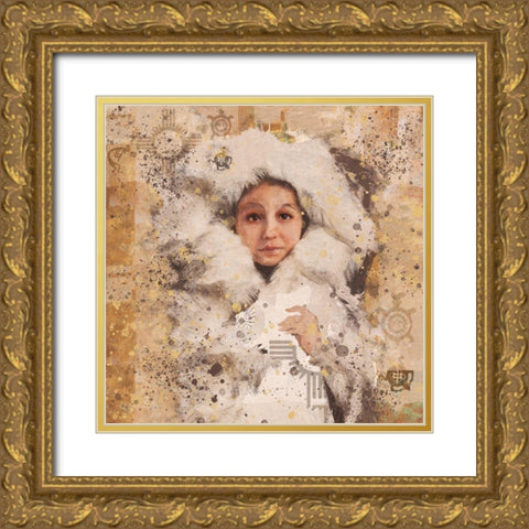 Eskimo Child IIII Gold Ornate Wood Framed Art Print with Double Matting by Wiley, Marta
