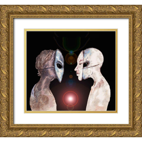 Hybrid V Gold Ornate Wood Framed Art Print with Double Matting by Wiley, Marta