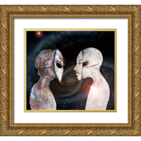 Hybrid VI Gold Ornate Wood Framed Art Print with Double Matting by Wiley, Marta