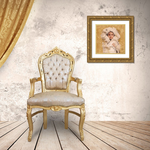 Eskimo Child VII Gold Ornate Wood Framed Art Print with Double Matting by Wiley, Marta