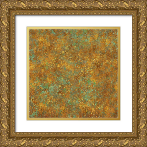 Patina I Gold Ornate Wood Framed Art Print with Double Matting by Wiley, Marta