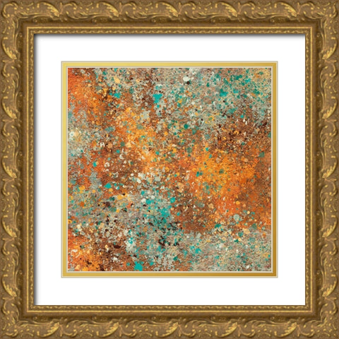 Patina III Gold Ornate Wood Framed Art Print with Double Matting by Wiley, Marta