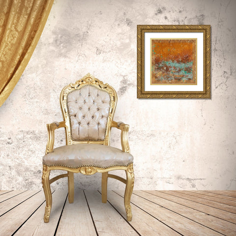 Patina IIII Gold Ornate Wood Framed Art Print with Double Matting by Wiley, Marta