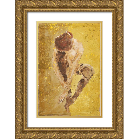 Yellow Repose Gold Ornate Wood Framed Art Print with Double Matting by Wiley, Marta
