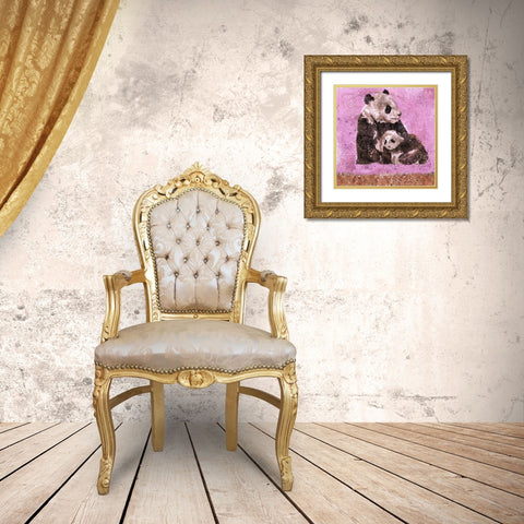 Fibonacci Panda IIII Gold Ornate Wood Framed Art Print with Double Matting by Wiley, Marta