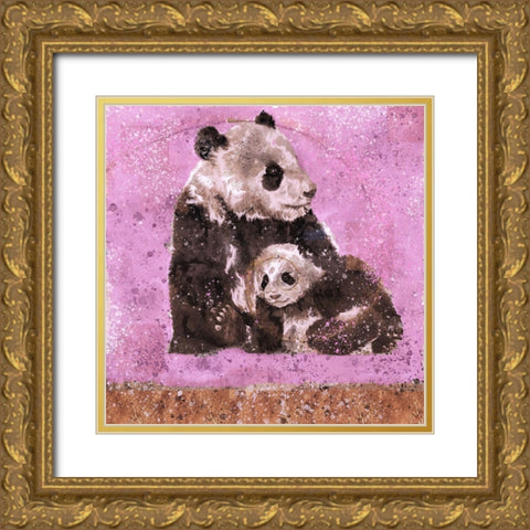 Fibonacci Panda IIII Gold Ornate Wood Framed Art Print with Double Matting by Wiley, Marta