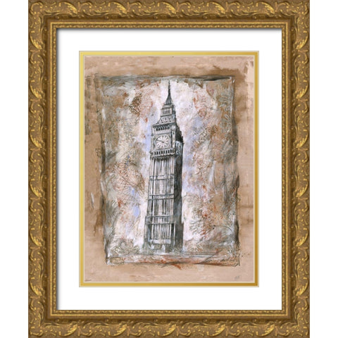 Landscape V Gold Ornate Wood Framed Art Print with Double Matting by Wiley, Marta