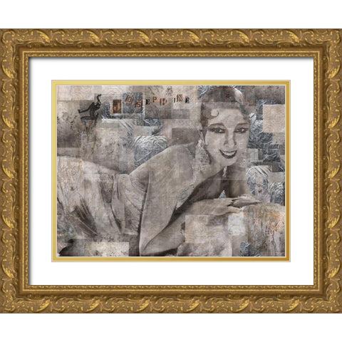 Josephine Gold Ornate Wood Framed Art Print with Double Matting by Wiley, Marta
