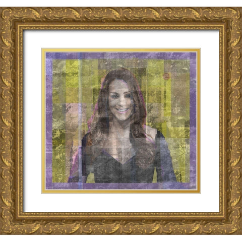 KATE Gold Ornate Wood Framed Art Print with Double Matting by Wiley, Marta