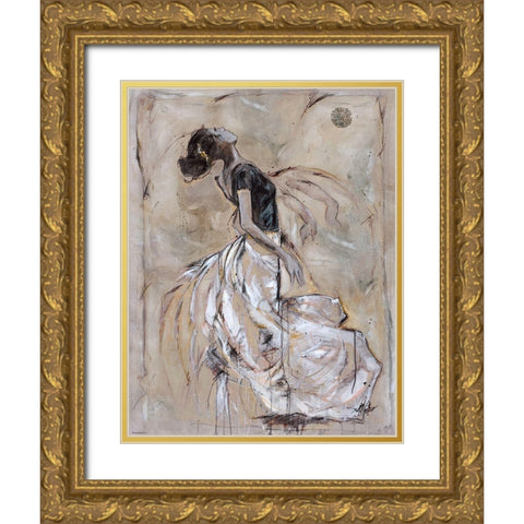 Living The Dream Gold Ornate Wood Framed Art Print with Double Matting by Wiley, Marta