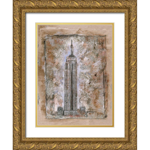 Beige, Cityscape Gold Ornate Wood Framed Art Print with Double Matting by Wiley, Marta