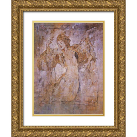 Dream Dancer Gold Ornate Wood Framed Art Print with Double Matting by Wiley, Marta