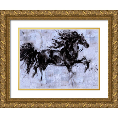 Lepa Zena Color IV Gold Ornate Wood Framed Art Print with Double Matting by Wiley, Marta