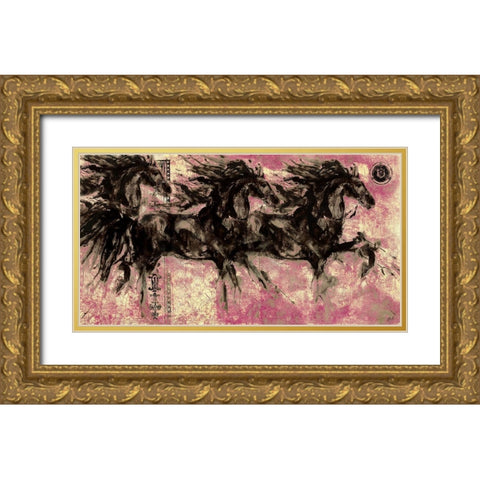 Lepa Zena 31 Gold Ornate Wood Framed Art Print with Double Matting by Wiley, Marta