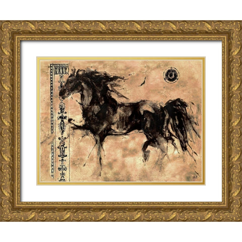 Lepa Zena XXIII Gold Ornate Wood Framed Art Print with Double Matting by Wiley, Marta