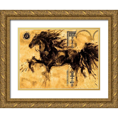 Lepa Zena 2 Gold Ornate Wood Framed Art Print with Double Matting by Wiley, Marta