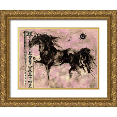 Lepa Zena 7 Gold Ornate Wood Framed Art Print with Double Matting by Wiley, Marta