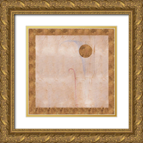 Abstract Sun II Gold Ornate Wood Framed Art Print with Double Matting by Wiley, Marta