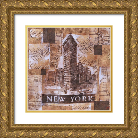 African Portrait V Gold Ornate Wood Framed Art Print with Double Matting by Wiley, Marta