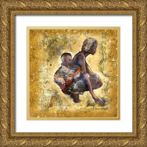 Destiny III Gold Ornate Wood Framed Art Print with Double Matting by Wiley, Marta