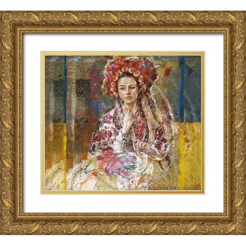 Ukraine I Vertical Gold Ornate Wood Framed Art Print with Double Matting by Wiley, Marta