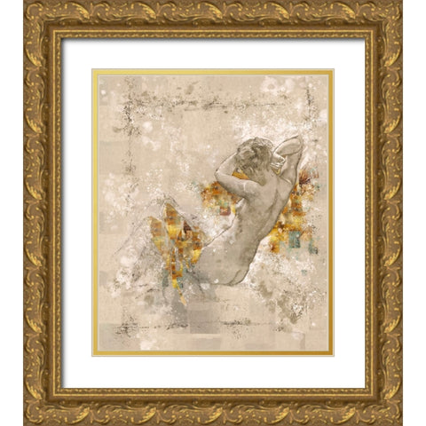 Nude I Gold Ornate Wood Framed Art Print with Double Matting by Wiley, Marta